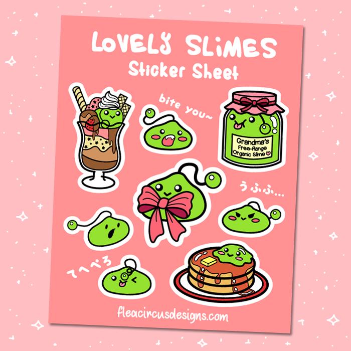 Slimes Sticker Bogen Planer Vinyl Kiss Cut Matte Pfannkuchen Parfait Marmelade Kawaii Schleife Süßigkeiten Spiel Scrapbooking Niedlich von fleacircusetsy