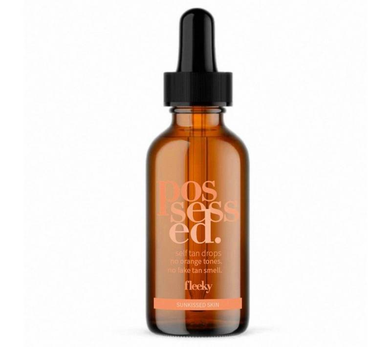 fleeky Selbstbräunungskonzentrat Tan Drops - Selbstbräuner mit Vitamin C für Gesicht & Körper, Vegan, Self-Tanning ohne Sonne, Vitaminpflege & streifenfreie Bräune von fleeky