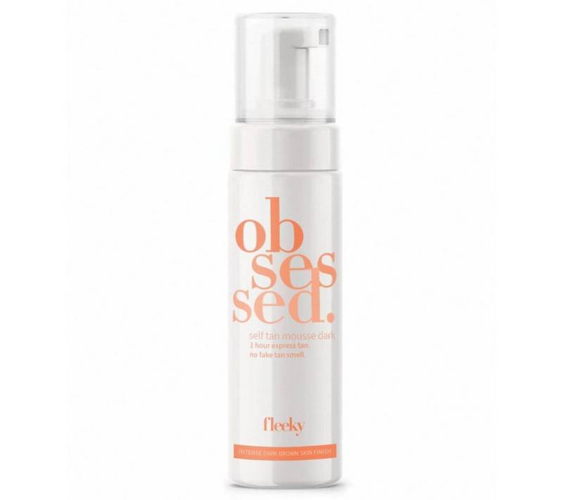 fleeky Selbstbräunungsmousse Self Tan Mousse - 200ml Getöntes selbstbräuner Mousse von fleeky