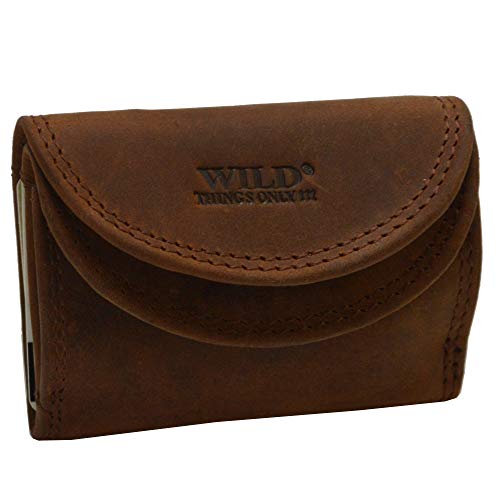 Praktische Wild Wasserbüffel Leder Unisex Geldbörse German Design von flevado