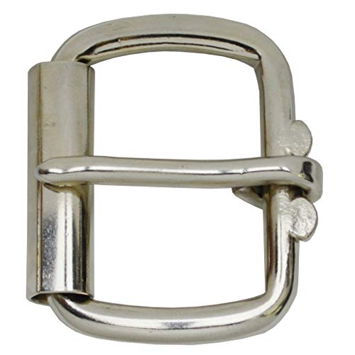 flevado Gürtelschnalle extrem dicke stabile Rollschnalle aus Rundstahl Buckle 4 cm Metall Dornschließe für Gürtel mit 4 cm Breite M 1 von flevado