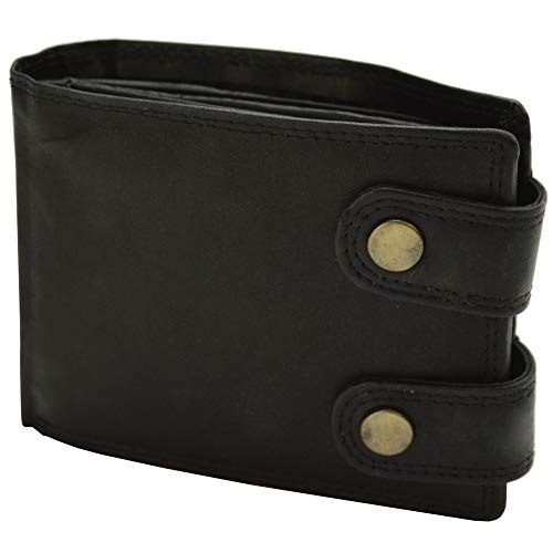 flevado Herren Geldbeutel schmales Design mit doppel Druckknopf von flevado