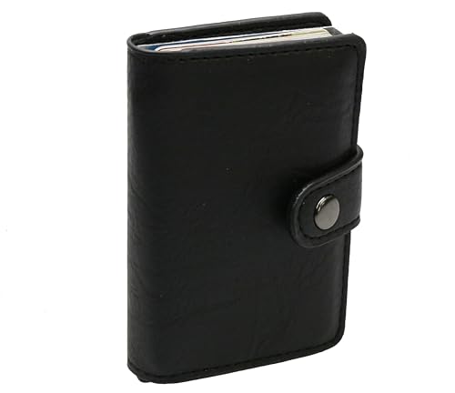 flevado Kleine Unisex Kartenbörse Geldbörse Farbe wählbar (ohne Geldscheinfach, Schwarz) von flevado