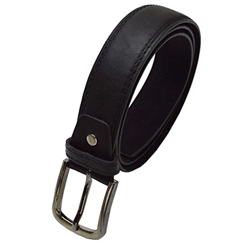Ledergürtel in verschiedenen Farben Freizeit Buisness Party Gürtel (115 cm, Schwarz) von flevado