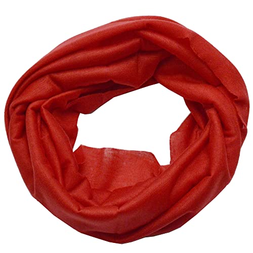 flevado Multifunktionstuch Halstuch Kopftuch Schal Schlauchtuch in verschiedenen Farben (rot) von flevado