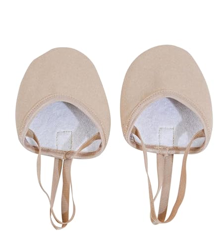 flexdans Halbsohlen Ballettschuhe,Rhythmische Sportgymnastik Schuhe,Tanz Lyrical Turning Halbsohle Pirouette Schuhe für Mädchen/Frauen Gymnastics Shoes 34 von flexdans