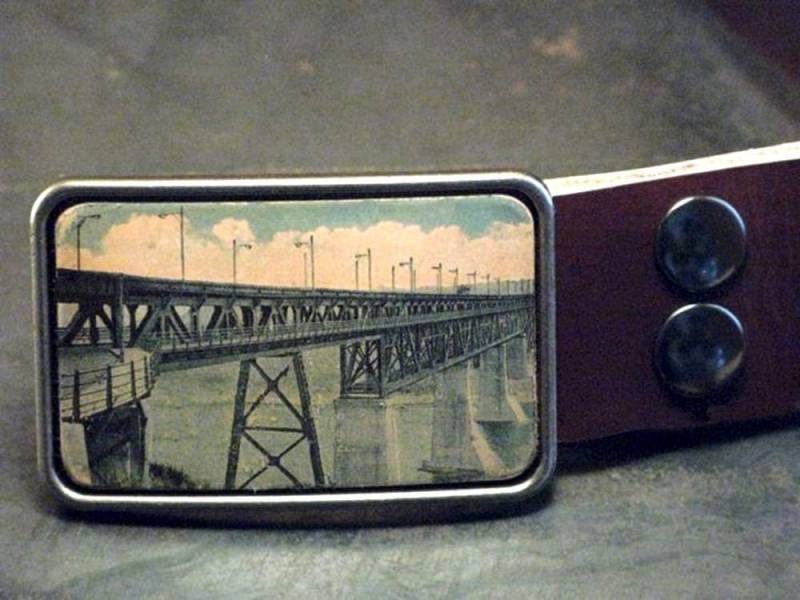 Gürtelschnalle - Alberta Highlevel Bridge von flightpathdesigns