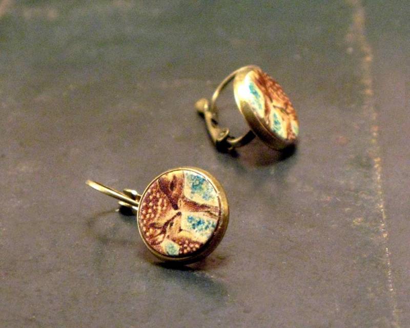 Hirsch Und Faun-Wald Ohrstecker von flightpathdesigns