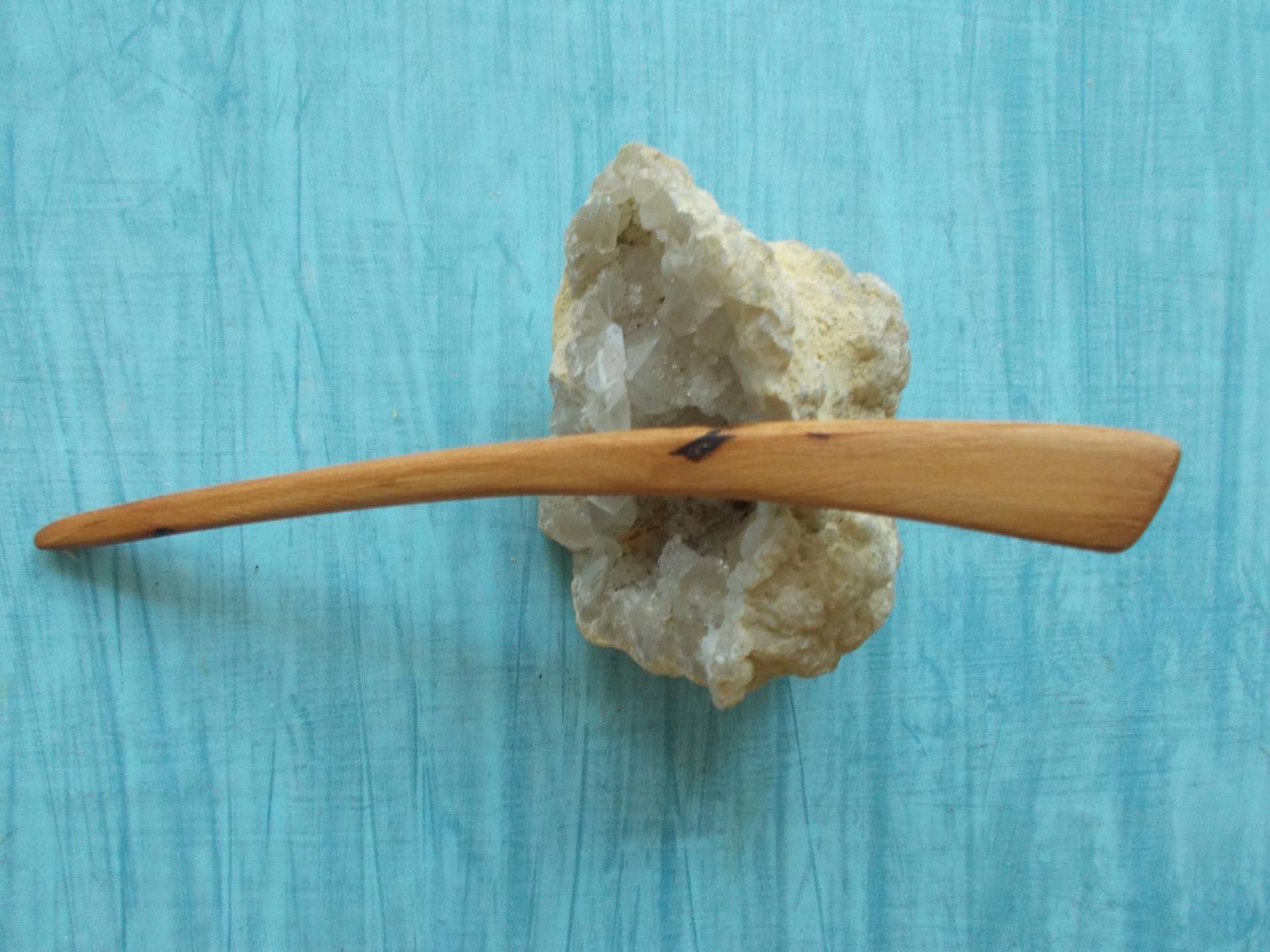 Schlanker Gebogener Haarstab Handgefertigt Apfelholz 17 cm Schlanker Gebogener Haarstab Handgefertigt Apfelholz 17 cm von DeKoHoLz57
