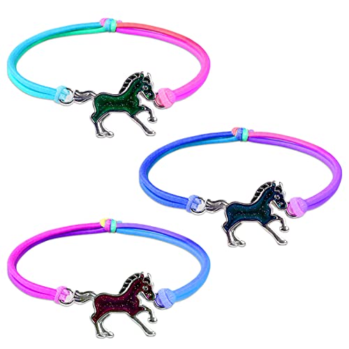 flintronic 3 Stück Pferde Armband, Stimmungsarmband mit Anhänger für Kinder, Wechselt die Farbe, Kinderarmband in leuchtenden Regenbogenfarben, Kindergeburtstag Gastgeschenke, für Jungen & Mädchen flintronic 3 Stück Pferde Armband, Stimmungsarmband mit Anhänger für Kinder, Wechselt die Farbe, Kinderarmband in leuchtenden Regenbogenfarben, Kindergeburtstag Gastgeschenke, für Jungen & Mädchen von flintronic