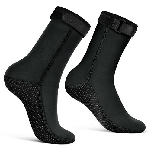 flintronic 3mm Neopren Socken, Tauchsocken Neoprensocken, Rutschfeste Wassersport Schwimmen Socken für Damen und Herren, zum Schnorcheln, Surfen, Segeln, Wassersport, Schnorcheln von flintronic