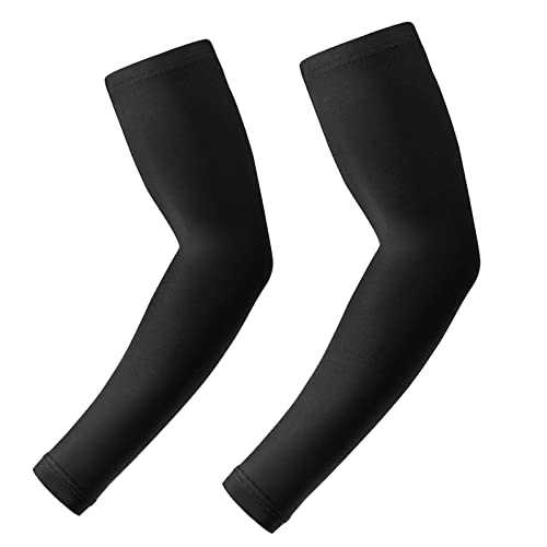 flintronic Arm Sleeves, 2Paar Unisex Wärmer UV-Schutz Ärmel UPF 50, Rutschfest Kühlung Armlinge Feuchtigkeitsableitende zum Bedecken der Arme für Laufen, Reiten, Golf, Basketball von flintronic