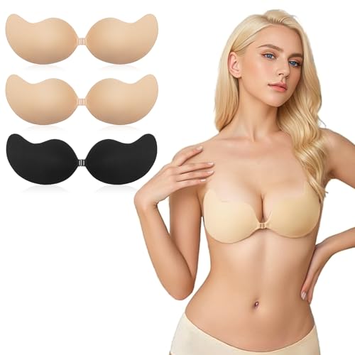 flintronic Klebe BH Push Up, Trägerloser BH, Wiederverwendbare Unsichtbar von flintronic