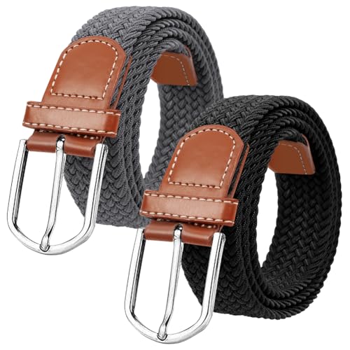 flintronic Unisex Stoffgürtel Stretchgürtel, Elastischer Stoffgürte, Stretch Flechtgürtel, Geflochtener Stretchgürtel, Dehnbarer Gürtel für Damen und Herren, Breite 3.3cm/Länge 107cm flintronic Unisex Stoffgürtel Stretchgürtel, Elastischer Stoffgürte, Stretch Flechtgürtel, Geflochtener Stretchgürtel, Dehnbarer Gürtel für Damen und Herren, Breite 3.3cm/Länge 107cm von flintronic