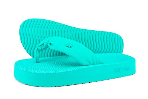 Damen Sandalen Comfy*Flower, Wasserblau, Größe 38 EU von flip*flop