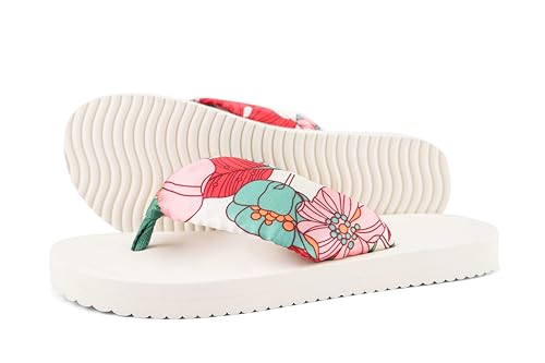 Damen Sandalen flip*Tube Flower, Creme Mehrfarbig, Größe 41 EU von flip*flop