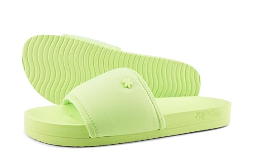 flip*flop Damen Hausschuh Pool*neo Flower, Hellgrün, Größe 41 EU von flip*flop