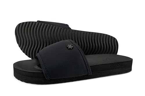 flip*flop Damen Hausschuh Pool*neo Flower, Schwarz, Größe 38 EU von flip*flop