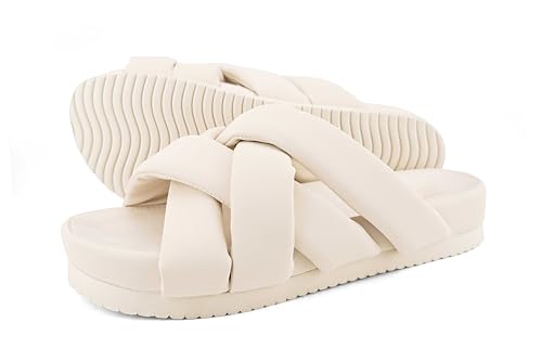 flip*flop Damen Hausschuh Tangle, Beige, Größe 42 EU von flip*flop