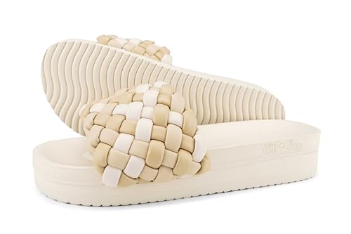 flip*flop Damen Hausschuh Weave*hi, Beige, Größe 41 EU von flip*flop