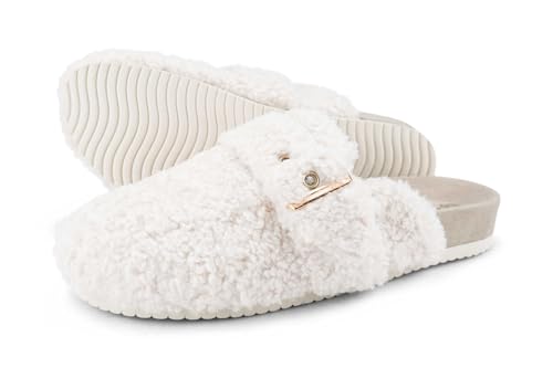 flip*flop Damen Hausschuh yuna*Teddy, Soft beige, Größe 41 EU von flip*flop