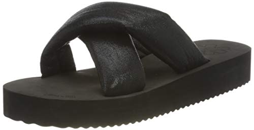 flip*flop Plateau Chic Damen Sandalen, Schwarz (black/metallic black 0112), 36 EU von flip*flop