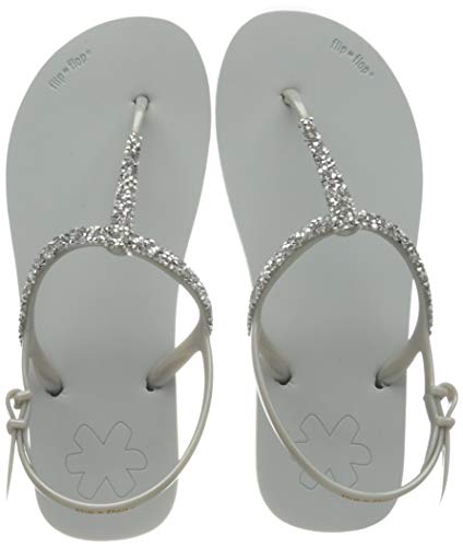 flip*flop Sandal Sparkle Damen Sandalen, Grau (lt.grey 0610), 38 EU von flip*flop