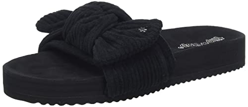 flip*flop Damen poolslide Bow Cord Hausschuh, Black, 37 EU von flip*flop