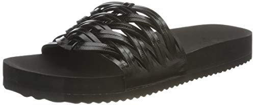 flip*flop Pool Braid Damen Sandalen, Schwarz (black/metallic black 0112), 38 EU von flip*flop