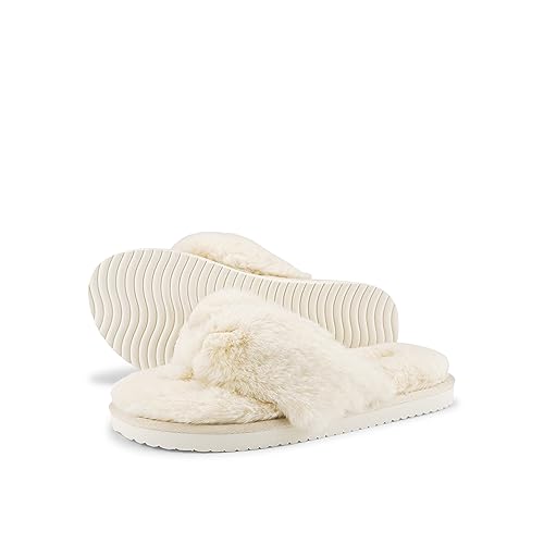 flip*flop original*fur 2 Damen Sandalen Perlweiß, Größe 41 EU von flip*flop
