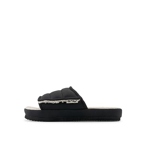 flip*flop slide*velcro paddy Damen Slides Schwarz, Größe 38 EU von flip*flop