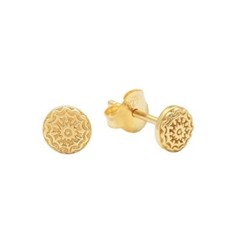 float Damen Gold Ohrstecker Ohrring "Mandala" aus 925 Sterling Silber und 18 Karat vergoldet float Damen Gold Ohrstecker Ohrring "Mandala" aus 925 Sterling Silber und 18 Karat vergoldet von float
