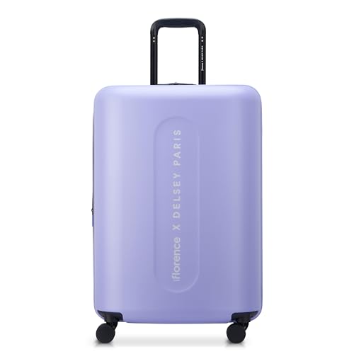 florence by mills Damen Catch Flights Hardside Erweiterbares Gepäck mit Spinnrollen, Lavendel, Checked-Large 29 Inch, Catch Flights Hartschalengepäck, erweiterbar, mit Spinnrädern von florence by mills