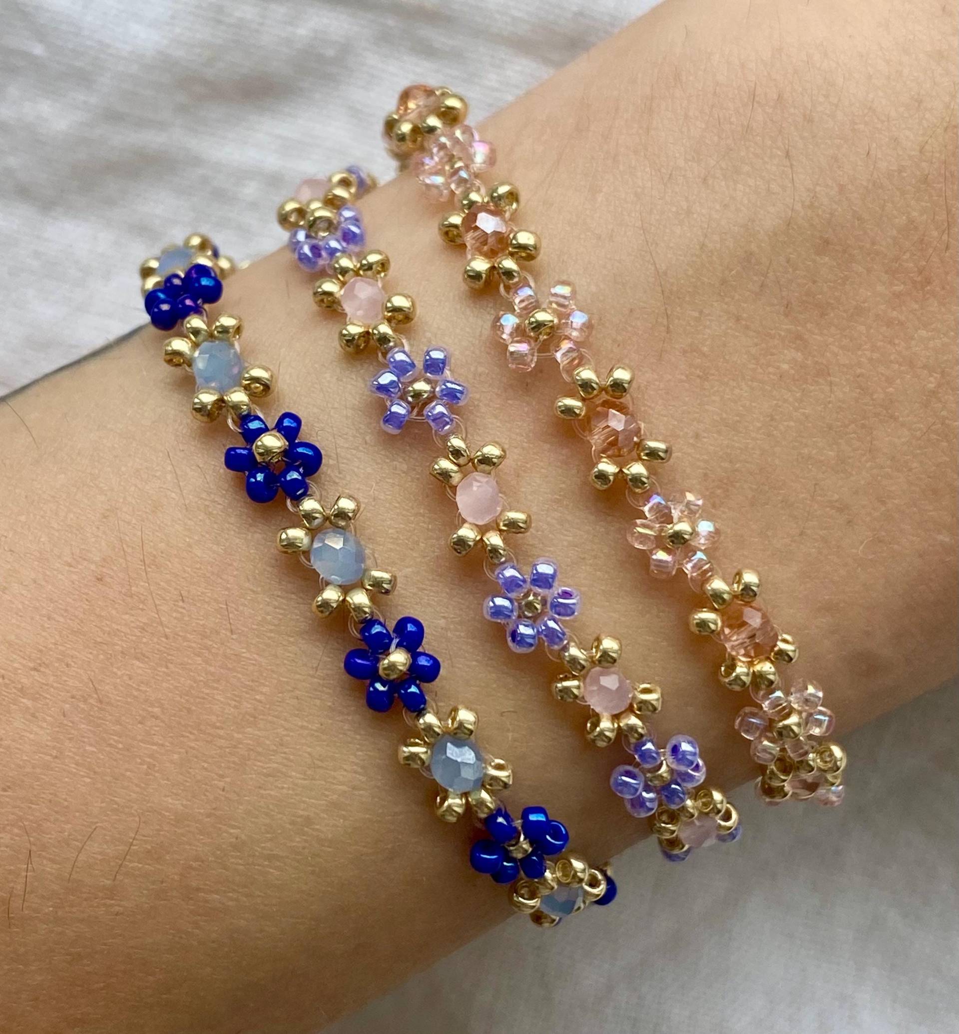 Buntes Blumen Armband Mit Kristallen Buntes Blumen Armband Mit Kristallen von florescerjewelry