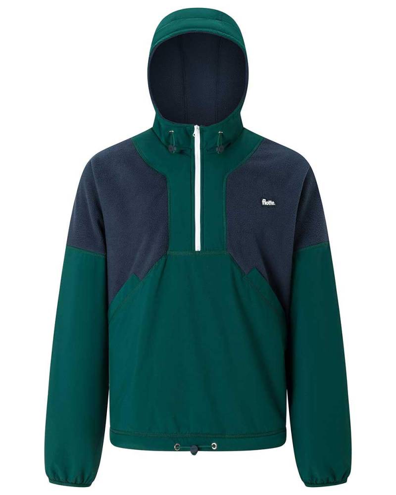 flotte - Hoodie Polair - Bel Air blau/grün - Gr. - S von flotte