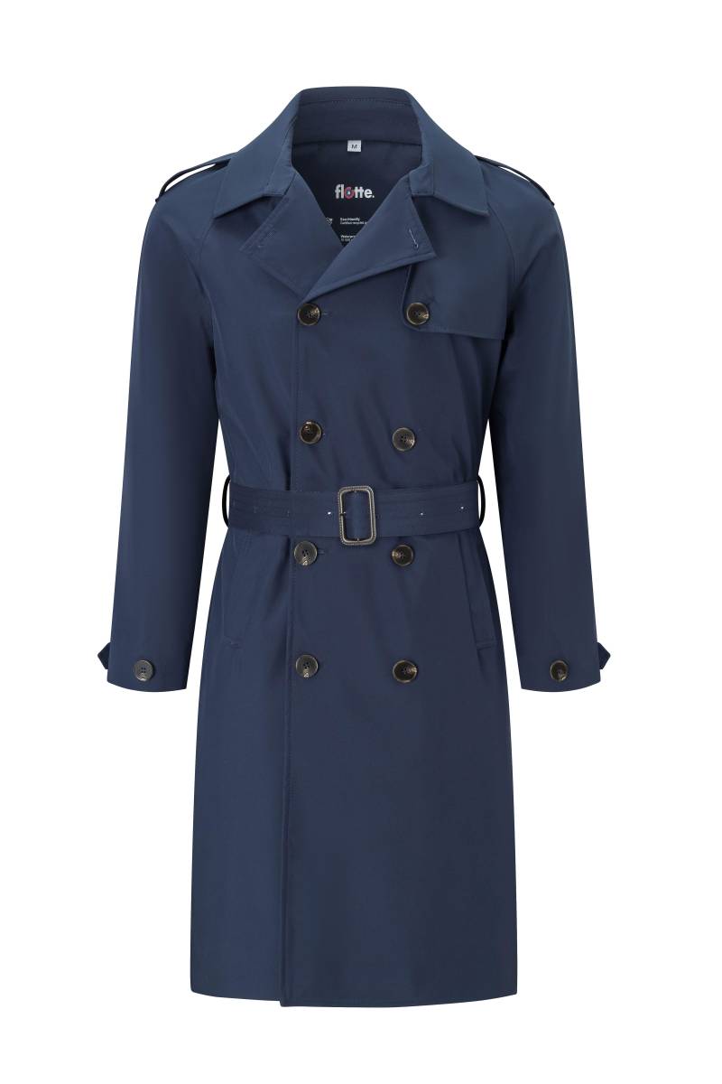 flotte - Wasserdichter Trenchcoat - Montaigne blau - Gr. - M von flotte