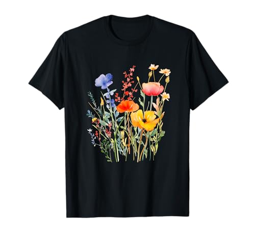 Blumenhemd Herren Wildflower Herren Floral T-Shirt von flower shirt for man Flower shirt men