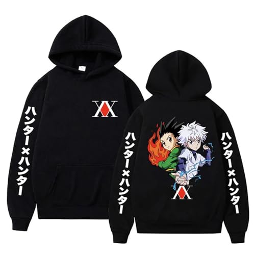 Hunter X Hunter Cartoon Fashion Hoodies Männer/Frauen Pullover Harajuku Gon Freecss Print Casual Killua Zoldyck Hip Hop Hoodie HXH Friends Top von flowereyes