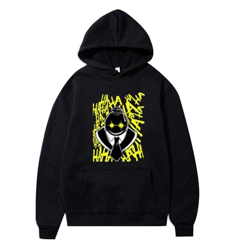 Männer Frauen Anime Cosplay Sweatshirt Assassination Classroom Langarm Kapuzenpullover Koro-Sensei Casual Pullover Hoodie aus Reiner Baumwolle von flowereyes