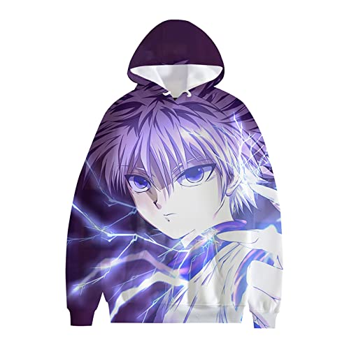 Männer Frauen Anime Hunter x Hunter 3D Kapuzenpullover Killua Cartoon Langarm Sweatshirt Gon Freecss Bedruckter Pullover Hisoka Hoodie von flowereyes