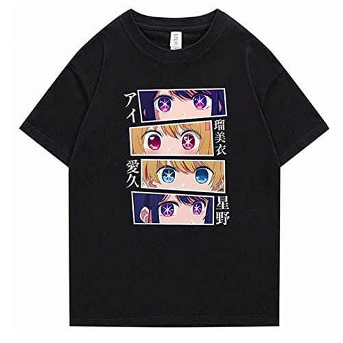 Oshi No KO T-Shirt Anime Harajuku Ai Hoshino T-Shirt Kurzarm Sweatshirt für Unisex Erwachsene von flowereyes