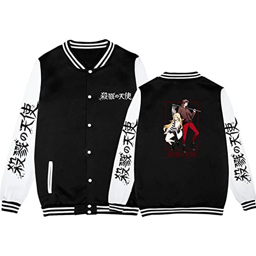 flowereyes Anime Angels of Death Lässige Baseballjacke Raglan Langarm Sweatshirt Isaac Foster Cosplay Cardigan Einreihiges Sweatshirt flowereyes Anime Angels of Death Lässige Baseballjacke Raglan Langarm Sweatshirt Isaac Foster Cosplay Cardigan Einreihiges Sweatshirt von flowereyes
