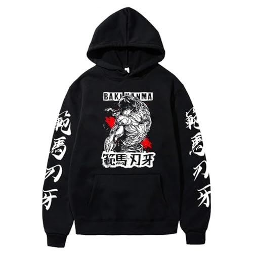 flowereyes Baki Hanma Hoodie Hip Hop Casual Baki Baki Printing Top Grappler Baki Hoody Sweater Hanma Baki Hoodies Son of Ogre Baki Top von flowereyes