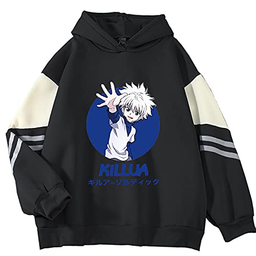 Hunter X Hunter Hoodie Killua Hoodie Unisex Hunter X Hunter Killua Zoldyck Color Clashing Hoodie Harajuku Casual HxH Killua Zoldyck Candy Color Loose Top von flowereyes