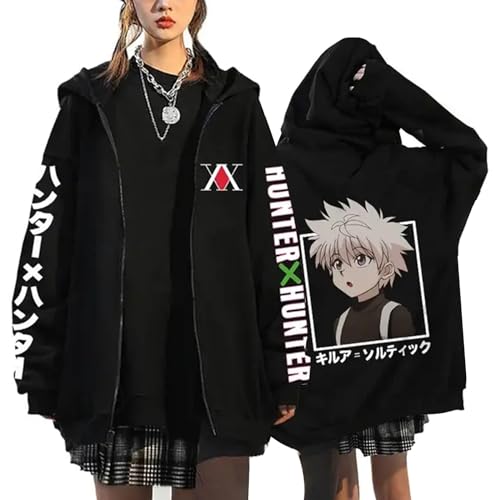 flowereyes Hunter x Hunter Kapuzenpullover mit Reißverschluss Killua Zoldyck Cosplay Cardigan Sweatshirt Gon Freecss Lässige Kapuzenjacke Hunter x Hunter Sweatshirt Jacke flowereyes Hunter x Hunter Kapuzenpullover mit Reißverschluss Killua Zoldyck Cosplay Cardigan Sweatshirt Gon Freecss Lässige Kapuzenjacke Hunter x Hunter Sweatshirt Jacke von flowereyes
