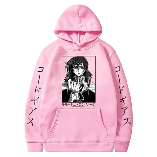 flowereyes Klassischer Anime Code Geass Lelouch of The Rebellion Kapuzenpulli Lelouch Lamperouge Hoodies Code Geass Lelouch Muster Pullover Lelouch Outfit Winter Neue Oberbekleidung von flowereyes