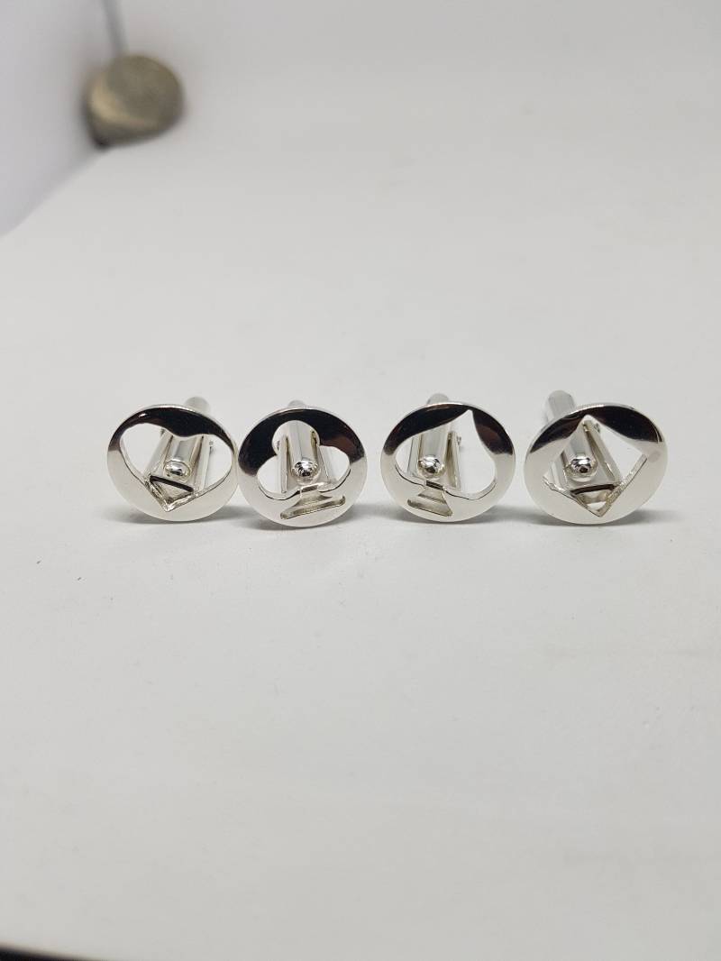 Manschettenknöpfe Mit Spielkarte Aus 925Er Silber Handgemachtes Geschenk Für Männer von flowerpecker