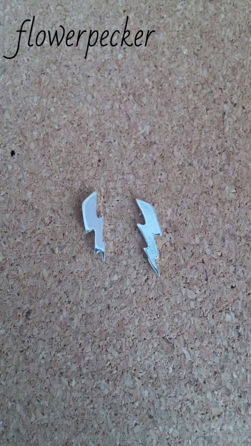 sterling Silber Blitz Ohrstecker von flowerpecker