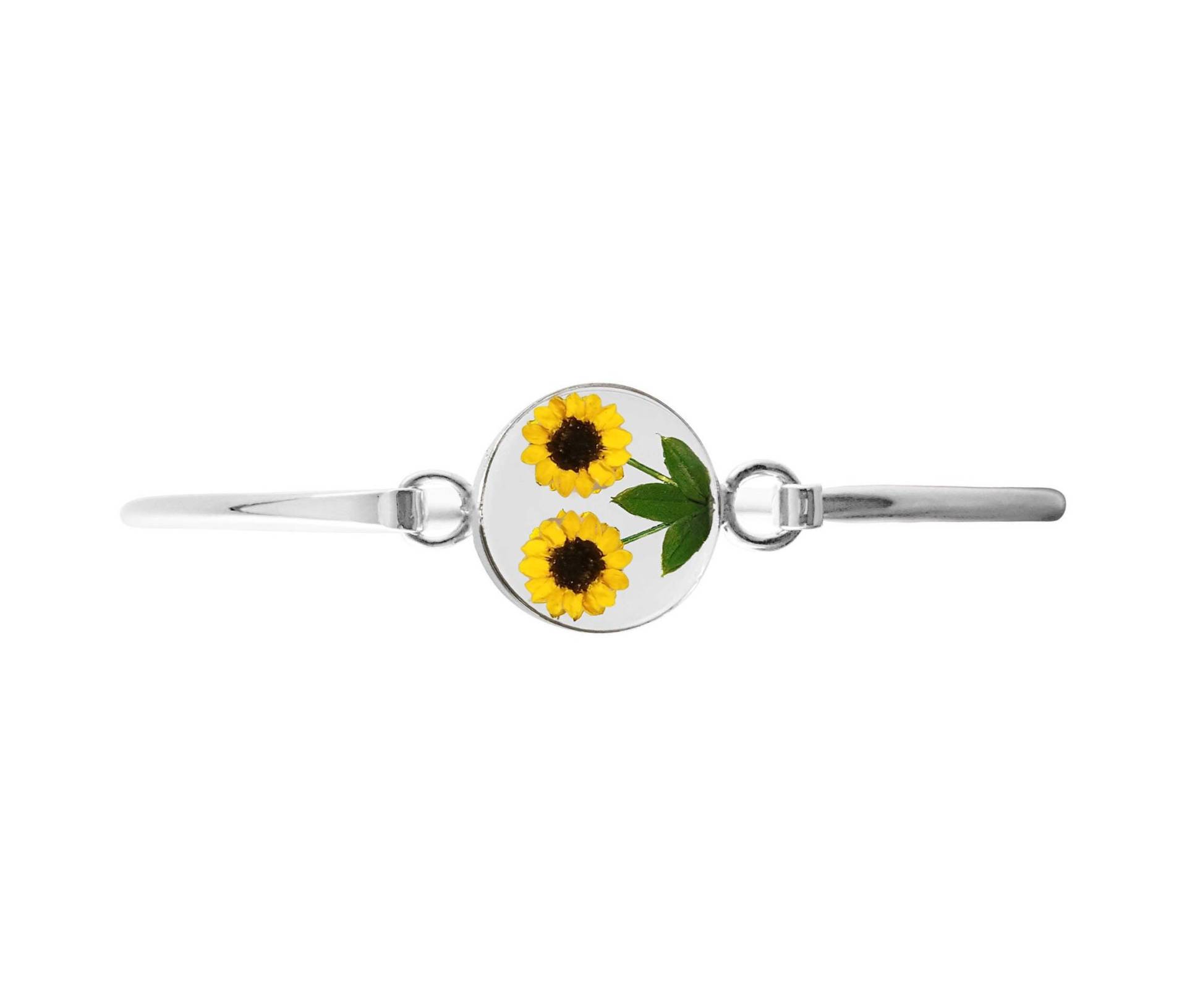 Echte Sonnenblumen Mittelgroßes Rundes Armband, Transparenter Hintergrund Echte Sonnenblumen Mittelgroßes Rundes Armband, Transparenter Hintergrund von flowersjewelrystudio