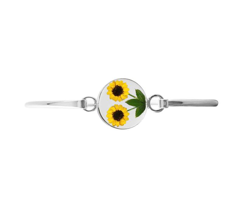 Echte Sonnenblumen Mittelgroßes Rundes Armband, Transparenter Hintergrund Echte Sonnenblumen Mittelgroßes Rundes Armband, Transparenter Hintergrund von flowersjewelrystudio